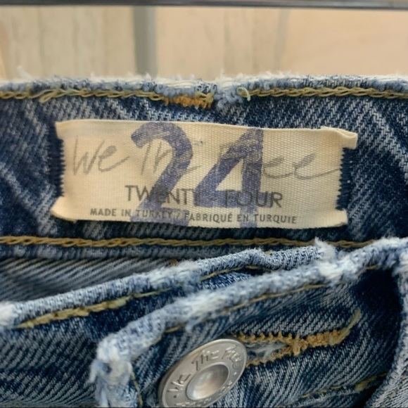 WE THE FREE | FREE PEOPLE Women's 24 Lita High Rise Distressed Crop Denim - Picture 10 of 13